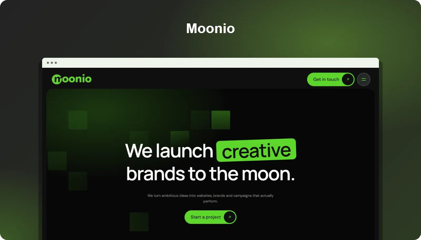 Moonio — project preview