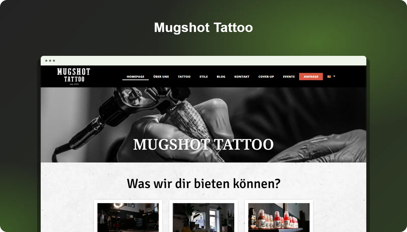 Mugshot Tattoo — project preview