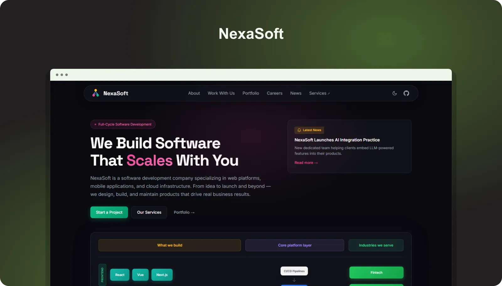 NexaSoft — project preview