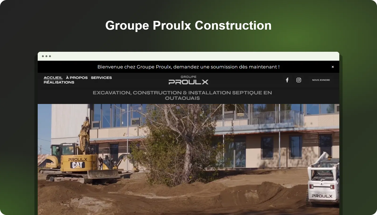 Groupe Proulx Construction — project preview
