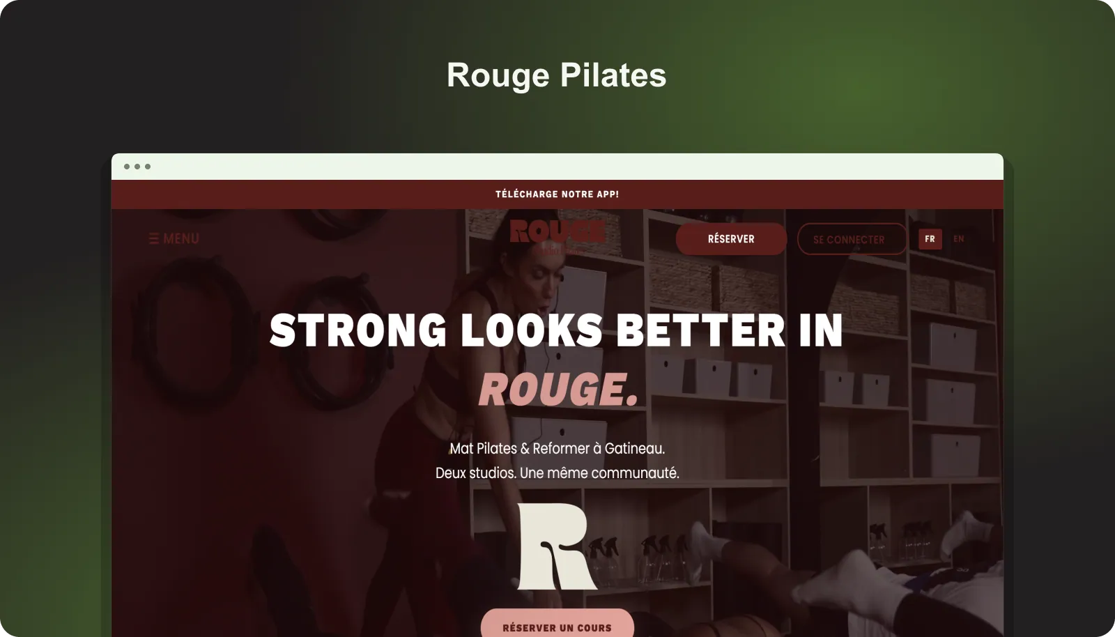 Rouge Pilates — project preview
